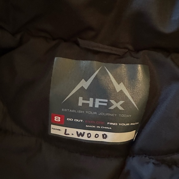 Boys HFX Coat with detachable hood; Red/Black; Size 8 - Picture 5 of 8